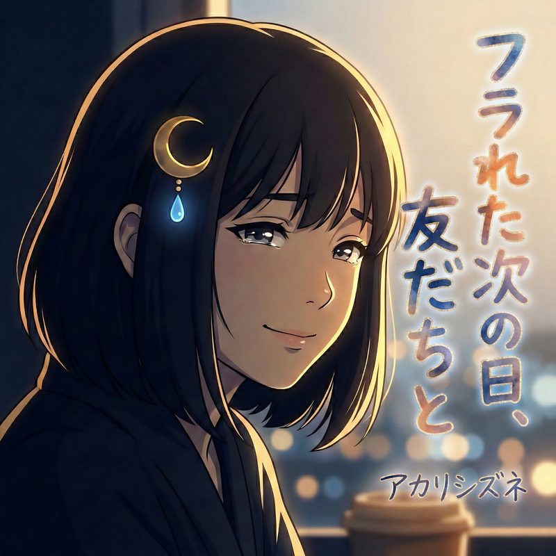 フラれた次の日、友だちと ジャケット